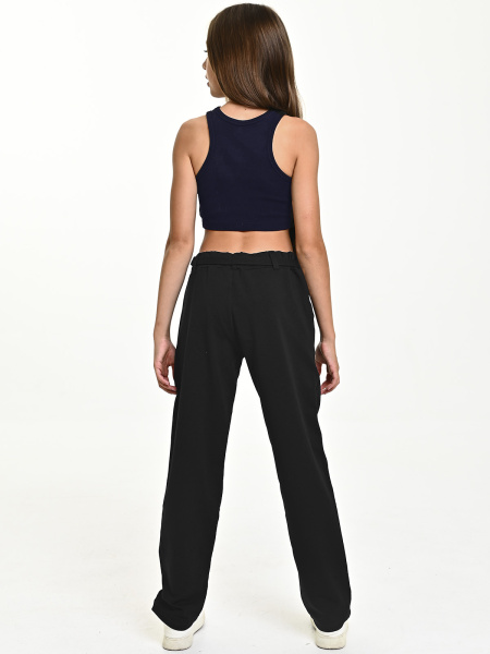 10340 Брюки спорт д/д (черный весь размерный ряд)