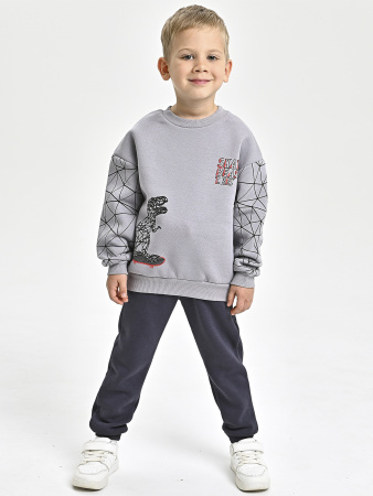 225469 Толстовка утепл. д/м (серый весь размерный ряд)