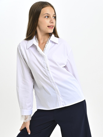 3024-Ch Блузка д/д (белый 150)