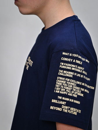 2057 Футболка д/м (темно-синий весь размерный ряд)