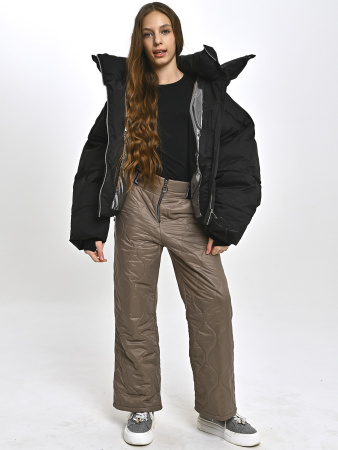 2378S Брюки болоневые д/д (темно-бежевый весь размерный ряд)