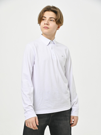 4964 Поло дл.р. д/м (белый весь размерный ряд)