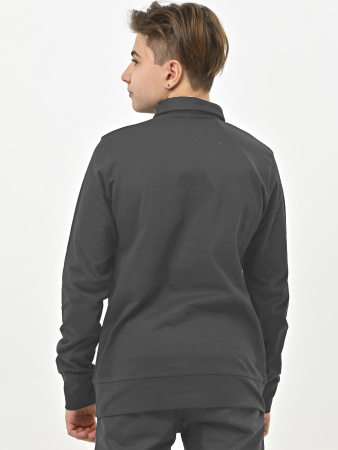 4944 Поло дл.р. д/м (серый весь размерный ряд)