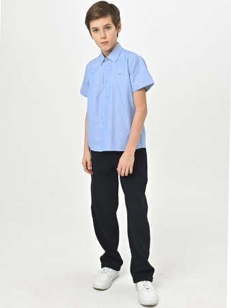 4914 Рубашка (батал) к.р. д/м (светло-голубой весь размерный ряд)