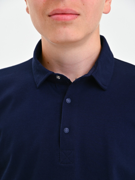 2573 Поло дл.р. д/м (темно-синий весь размерный ряд)