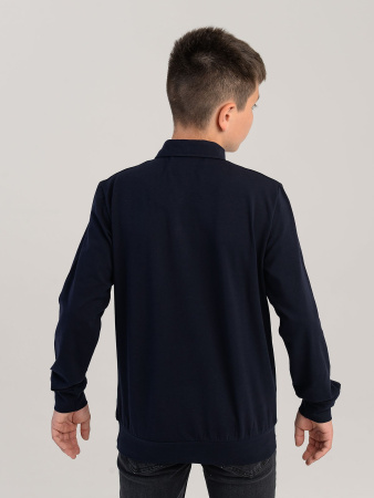 2328 Поло дл.р. д/м (темно-синий весь размерный ряд)