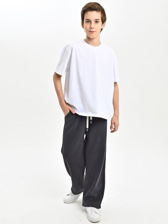 M862-1-Ch Брюки спорт утепл. д/м (темно-серый весь размерный ряд)