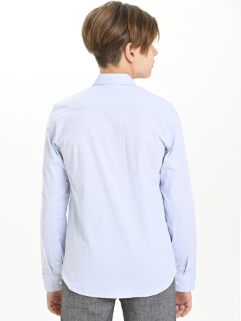 4884 Рубашка дл.р. д/м (светло-голубой меланж весь размерный ряд)