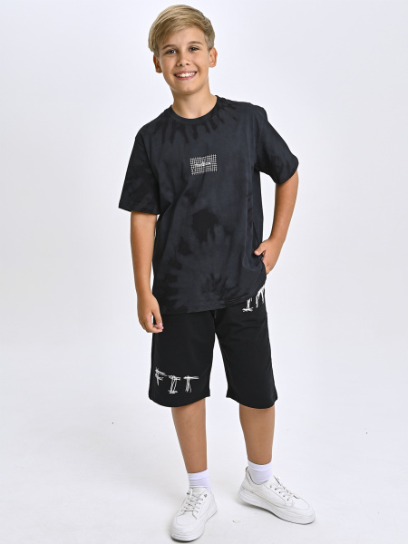 5470 Футболка д/м (черный весь размерный ряд)