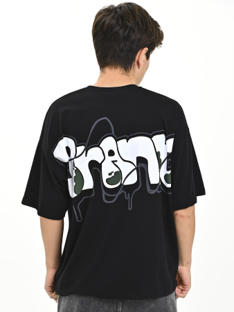 4583 Футболка д/м (черный весь размерный ряд)