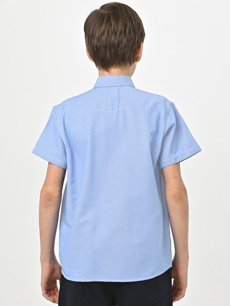 4916 Рубашка (батал) к.р. д/м (светло-голубой весь размерный ряд)