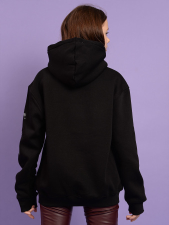 10372 Толстовка утепл. д/д (черный размер 122)