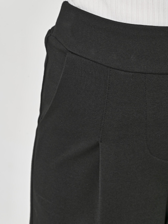 888KG Брюки палаццо д/д (черный весь размерный ряд)