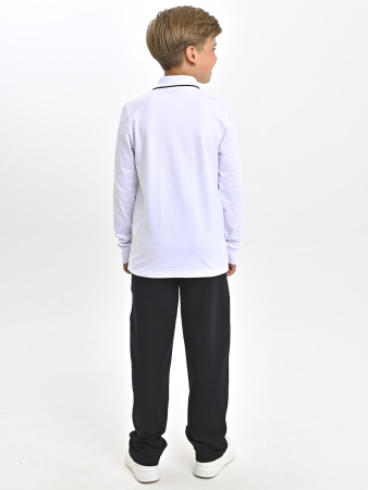 4938 Поло дл.р. д/м (белый весь размерный ряд)