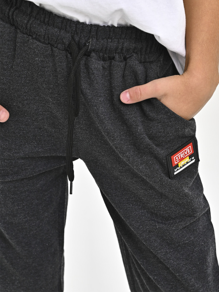 4323-B Брюки спорт д/м (антрацит весь размерный ряд)