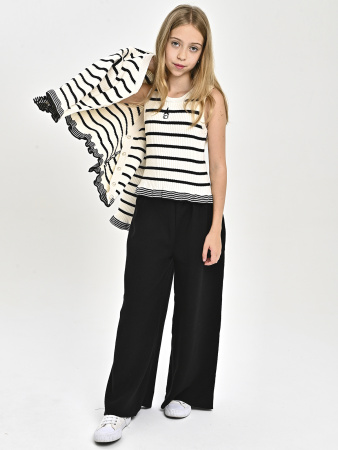 C2501-Ch Костюм тройка д/д (чёрно-белый весь размерный ряд)