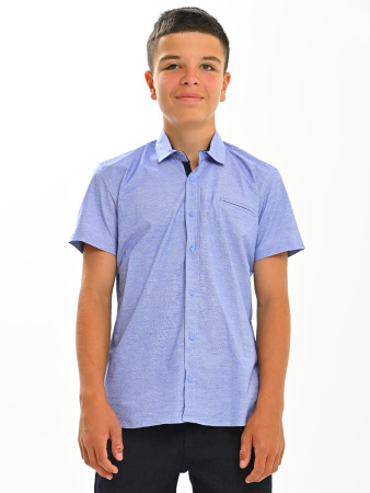 2657 Рубашка к.р. д/м (ярко-голубой весь размерный ряд)