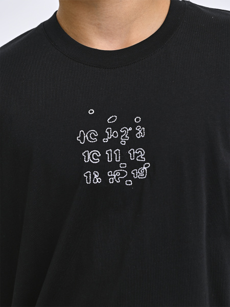 5425 Футболка д/м (черный весь размерный ряд)