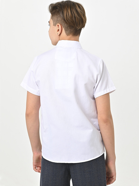 4911 Рубашка (батал) к.р. д/м (белый весь размерный ряд)