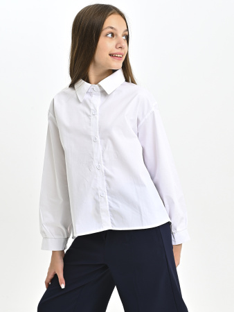 3025-Ch Блузка д/д (белый весь размерный ряд)