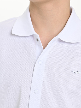 4804 Рубашка трик.(батал) к.р. д/м (белый весь размерный ряд)