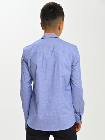 2675 Рубашка дл.р. д/м (ярко-голубой весь размерный ряд)