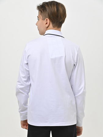 4922 Поло дл.р. д/м (белый весь размерный ряд)