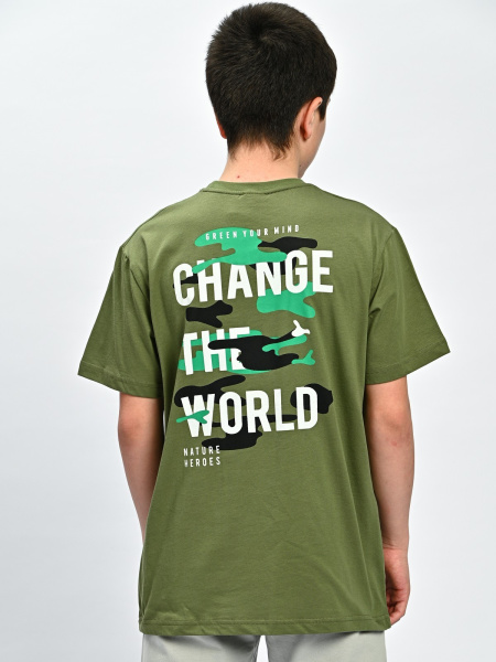 2071 Футболка д/м (хаки весь размерный ряд)