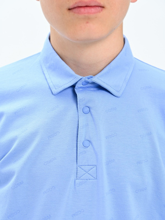 2429 Поло дл.р. д/м (голубой весь размерный ряд)