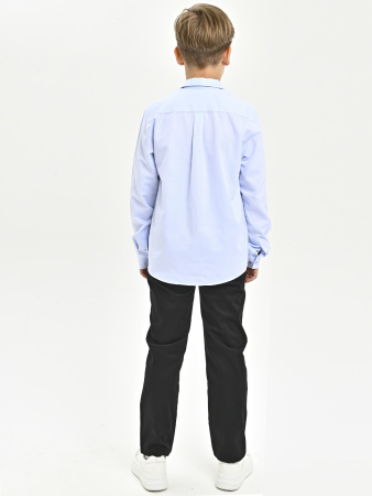 4601 Рубашка (батал) дл.р. д/м (голубой весь размерный ряд)