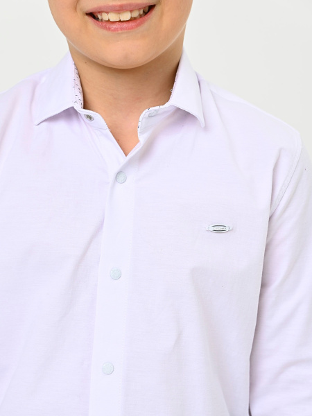4098 Рубашка дл.р. д/м (белый весь размерный ряд)