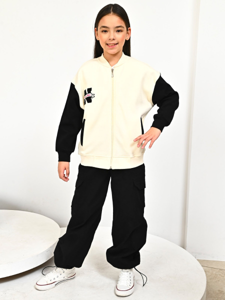 10494 Толстовка утепл. д/д (кремовый весь размерный ряд)