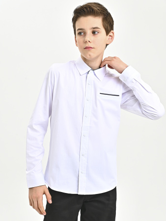 4859 Рубашка дл.р. д/м (белый весь размерный ряд)