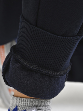 4338-B Брюки спорт утепл. д/м (темно-синий весь размерный ряд)