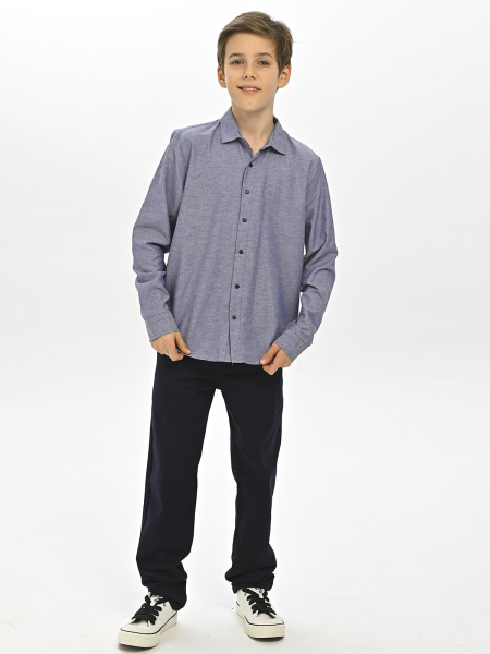 4026 Рубашка дл.р. д/м (батал) (серый весь размерный ряд)