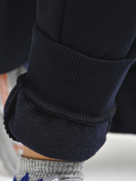 4338-B Брюки спорт утепл. д/м (темно-синий весь размерный ряд)