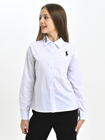 33001-Ch Блузка д/д (белый весь размерный ряд)