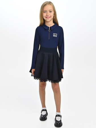 2415KG Блузка дл.р.  (темно-синий весь размерный ряд)