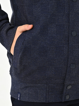 4326 Жакет д/м клетка (синий весь размерный ряд)