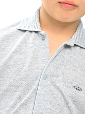 4246 Рубашка трик. к.р. д/м (серый меланж весь размерный ряд)