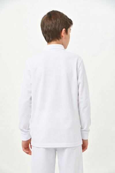 4750 Поло дл.р. д/м (белый весь размерный ряд)