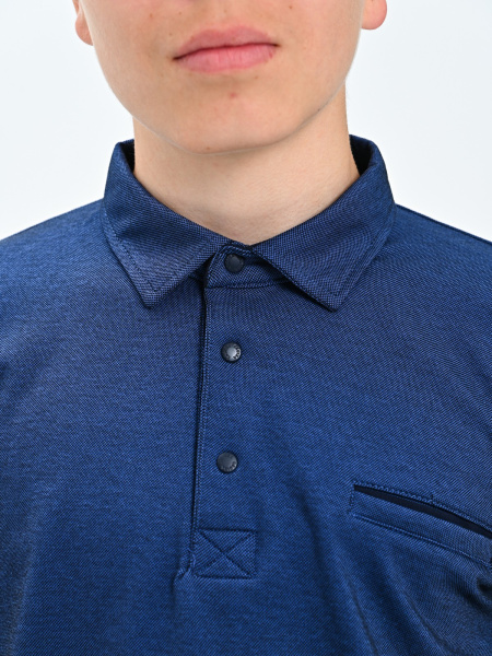 2362 Джемпер/поло д/м (синий весь размерный ряд)