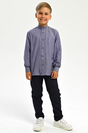 2773 Рубашка дл.р. д/м (батал) (серый весь размерный ряд)