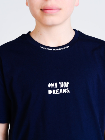 1511 Футболка д/м (темно-синий весь размерный ряд)