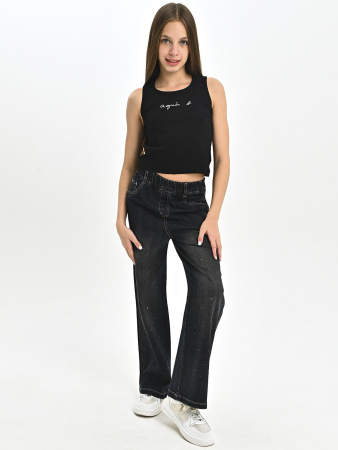 H212-Ch Джинсы д/д (черный весь размерный ряд)