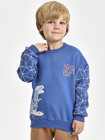 225469 Толстовка утепл. д/м (синий весь размерный ряд)