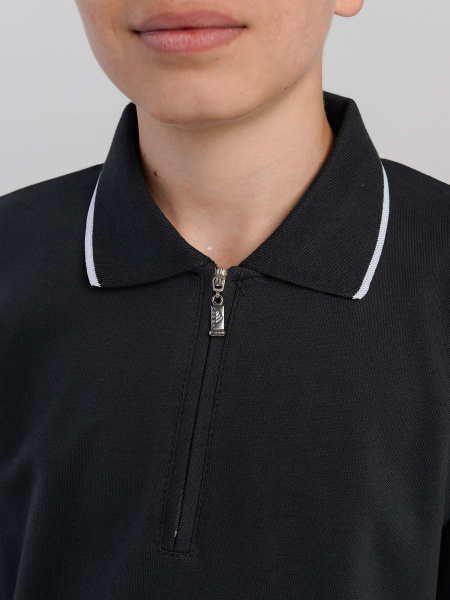 2556 Поло дл.р. д/м (темно-серый весь размерный ряд)