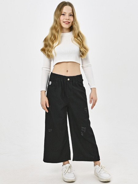 25118-Ch Джинсы д/д (черный весь размерный ряд)