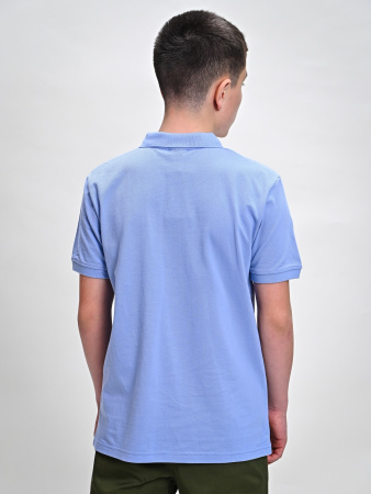 4679 Поло к.р. д/м (голубой весь размерный ряд)