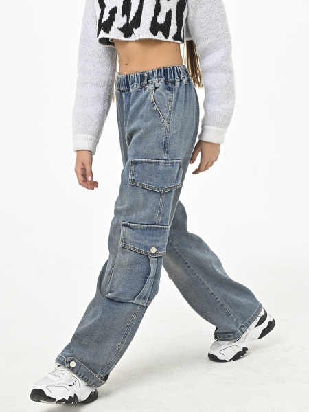 C25818-Ch Брюки д/д (голубой весь размерный ряд)